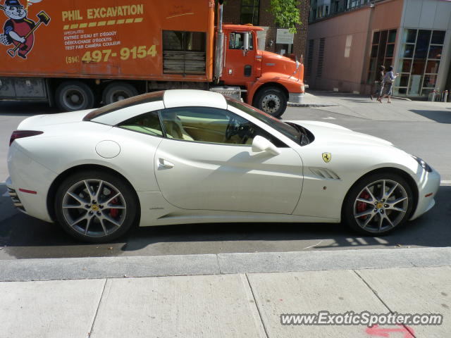 Ferrari California spotted in Montreal, Canada