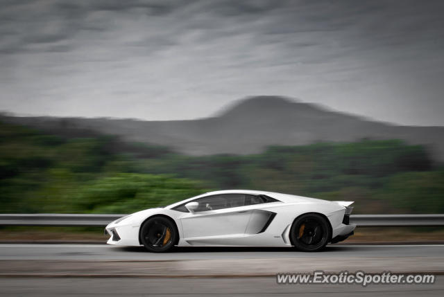 Lamborghini Aventador spotted in Hong Kong, China