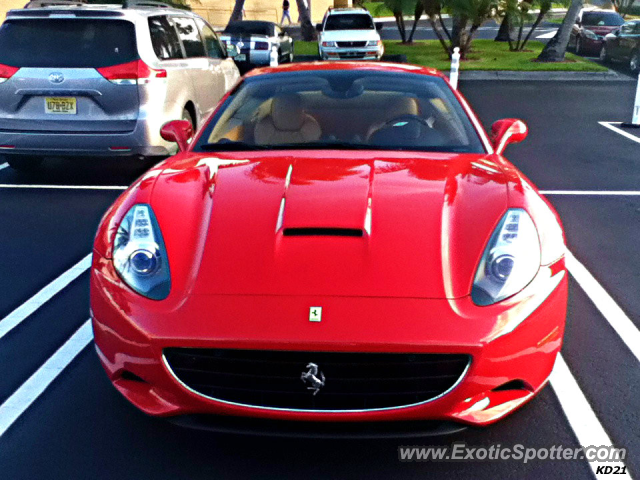 Ferrari California spotted in Aventura, Florida