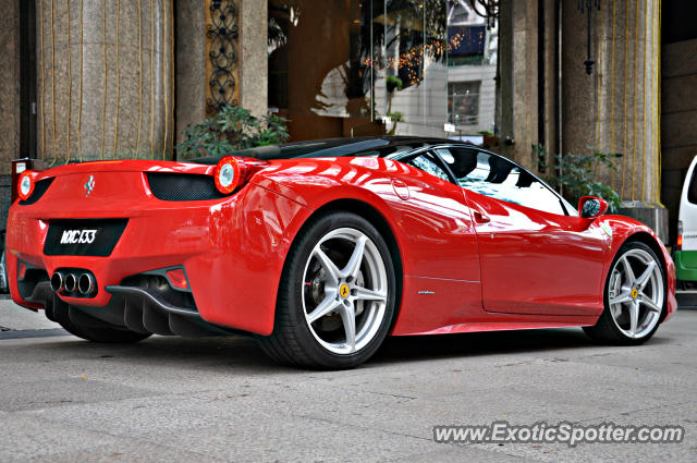 Ferrari 458 Italia spotted in JW Marriot KL, Malaysia