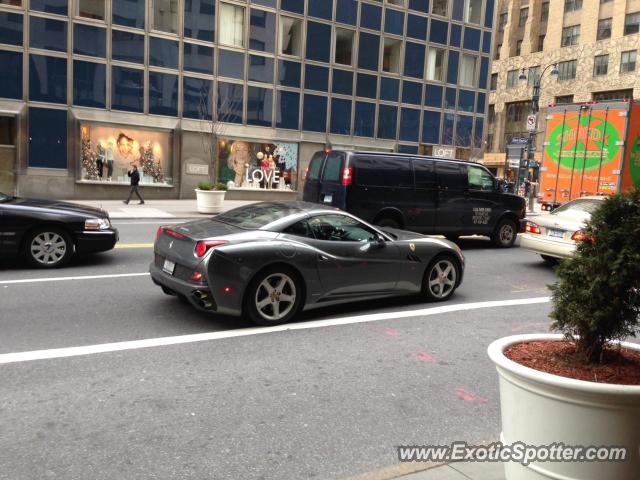 Ferrari California spotted in New York City, New York