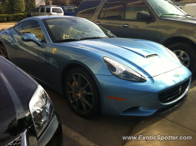 Ferrari California spotted in Houston, Texas