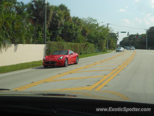 Ferrari California spotted in Delray beach, Florida