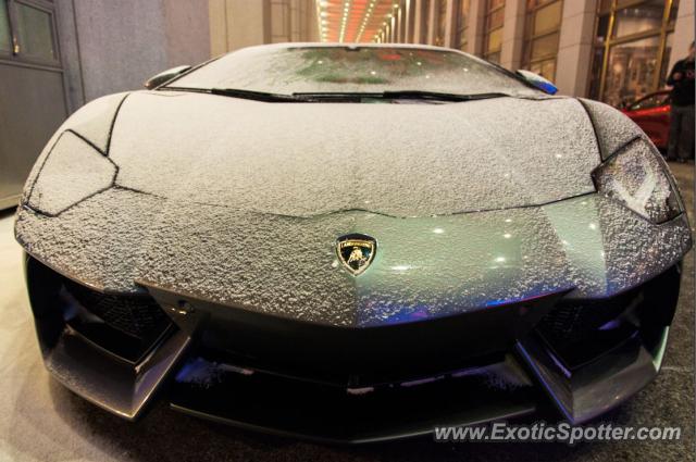Lamborghini Aventador spotted in Beijing, China