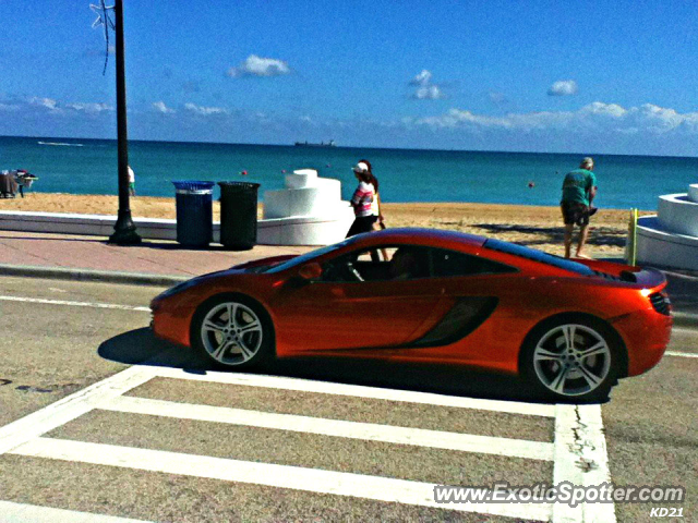 Mclaren MP4-12C spotted in Fort Lauderdale, Florida