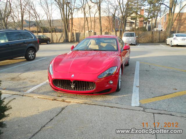 Maserati GranTurismo spotted in Winnetka, Illinois