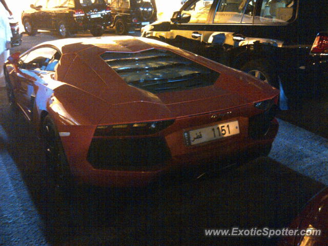 Lamborghini Aventador spotted in Doha, Qatar