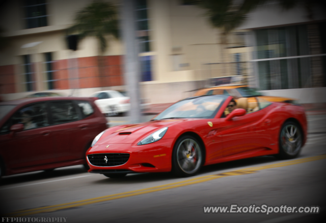 Ferrari California spotted in Miami, Florida