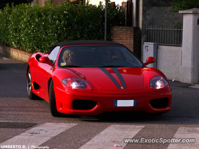 Ferrari 360 Modena spotted in San Vendemiano, Italy