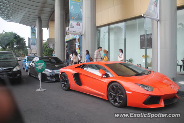 Lamborghini Aventador spotted in Surabaya, Indonesia