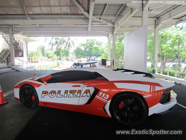 Lamborghini Aventador spotted in Jakarta, Indonesia