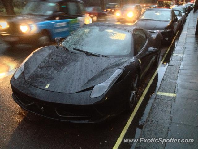Ferrari 458 Italia spotted in London, United Kingdom