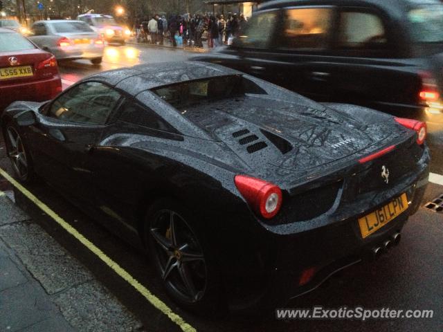 Ferrari 458 Italia spotted in London, United Kingdom