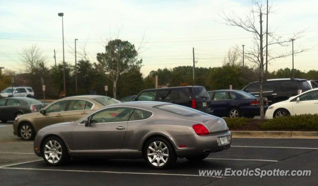 Bentley Continental spotted in Kennesaw, Georgia
