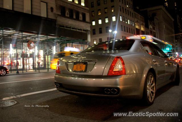 Maserati Quattroporte spotted in Manhattan, New York