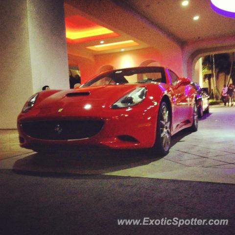 Ferrari California spotted in Hollywood, Florida
