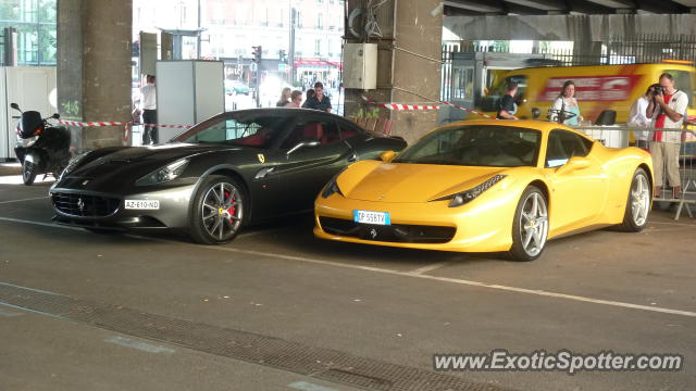 Ferrari 458 Italia spotted in Paris, France