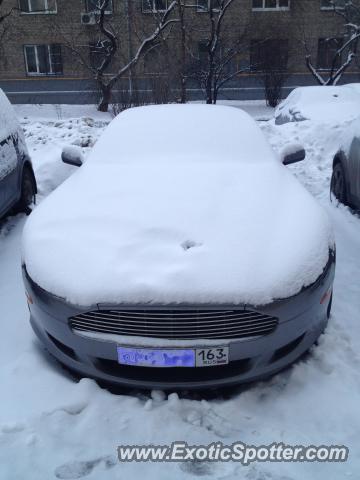 Aston Martin DB9 spotted in Moscow, Russia
