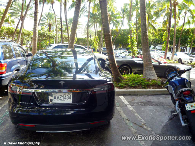 Tesla Model S spotted in Bal Harbour, Florida
