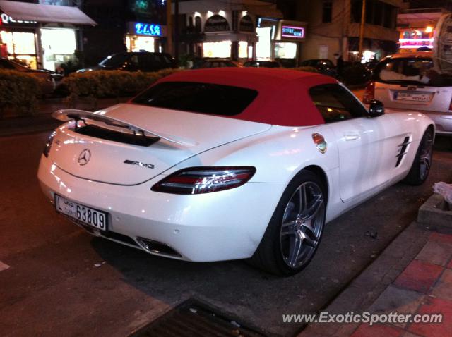 Mercedes SLS AMG spotted in Beirut, Lebanon