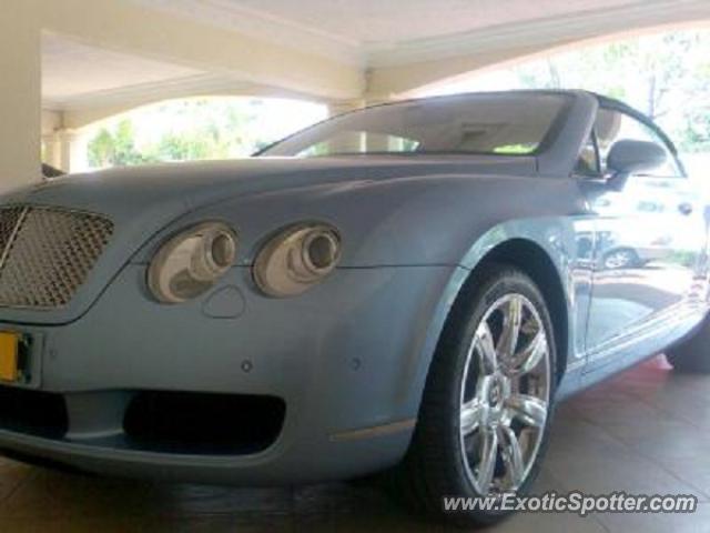 Bentley Continental spotted in Borrowdale Brook, Zimbabwe