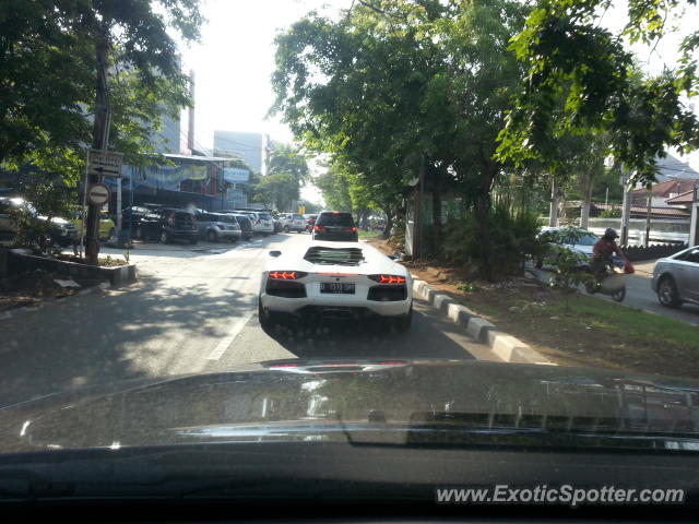 Lamborghini Aventador spotted in Jakarta, Indonesia