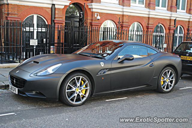 Ferrari California spotted in London, United Kingdom