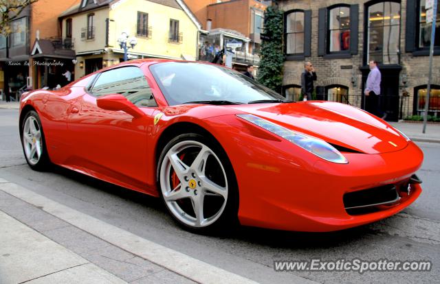 Ferrari 458 Italia spotted in Toronto, Canada