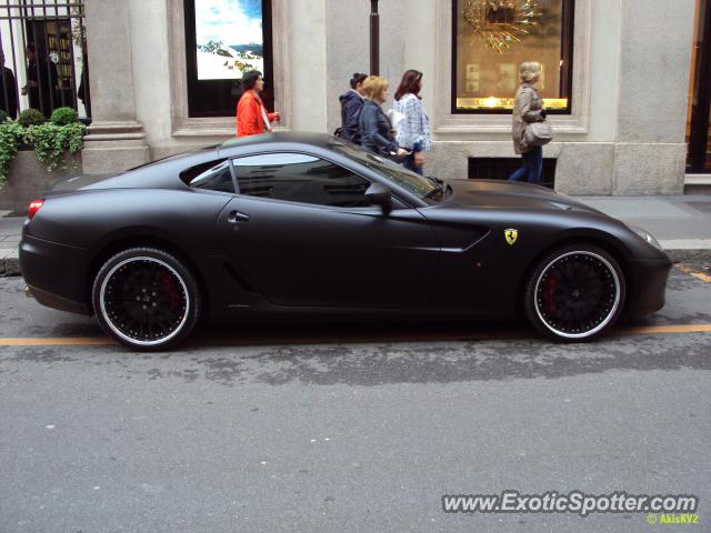 Ferrari 599GTB spotted in Milan, Italy
