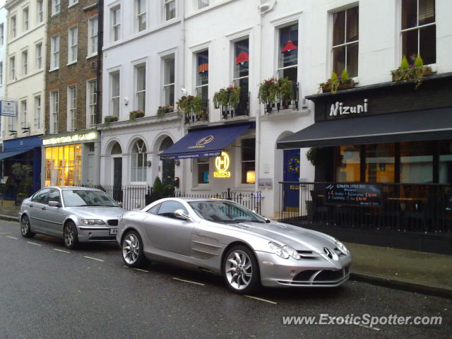 Mercedes SLR spotted in London, United Kingdom