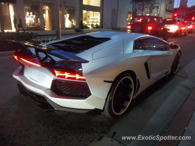 Lamborghini Aventador spotted in Beverly Hills, California