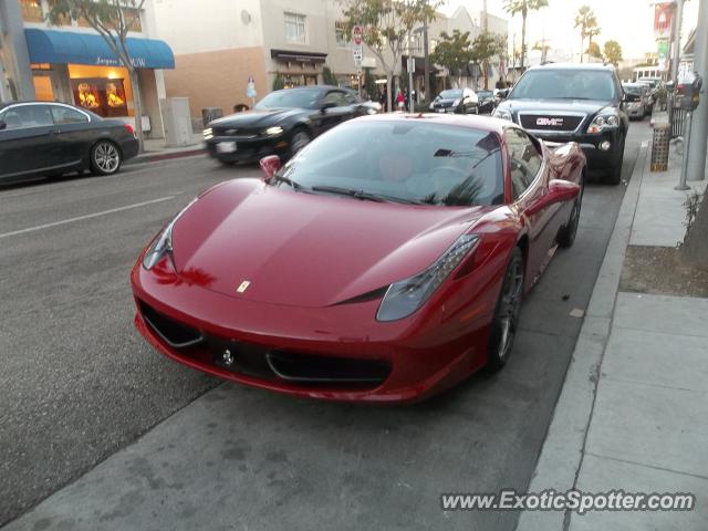 Ferrari 458 Italia spotted in Beverly Hills, California