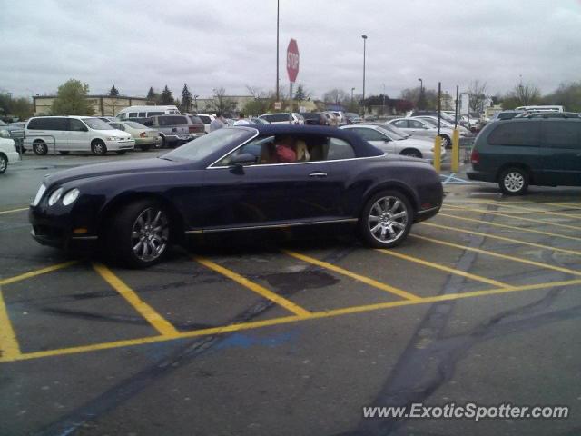 Bentley Continental spotted in Westfield, Indiana