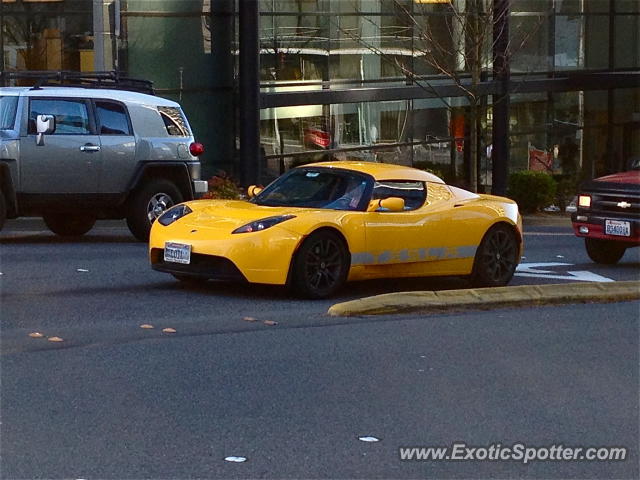 Tesla Roadster spotted in Bellevue, Washington