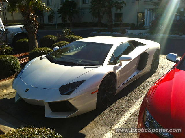Lamborghini Aventador spotted in Savannah, Georgia