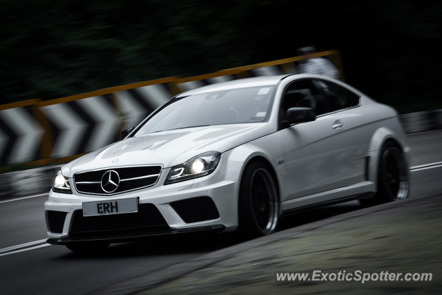 Mercedes C63 AMG Black Series spotted in Hong Kong, China