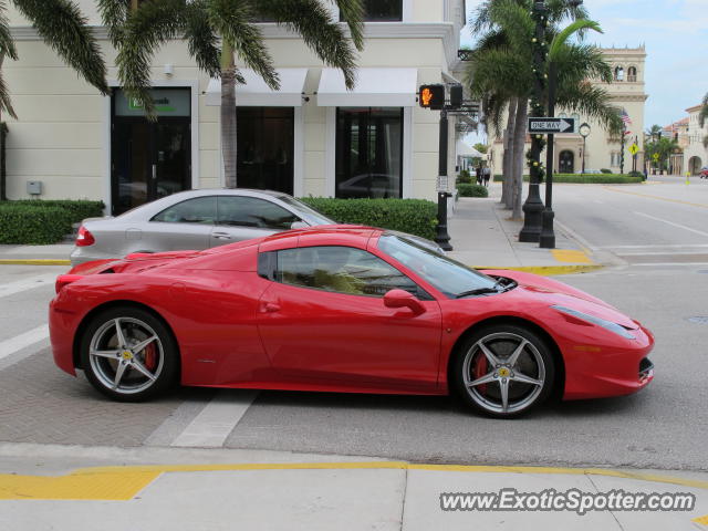 Ferrari 458 Italia spotted in Palm Beach, Florida