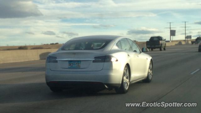 Tesla Model S spotted in Castle rock, Colorado