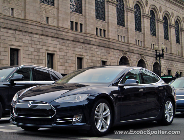 Tesla Model S spotted in Boston, Massachusetts