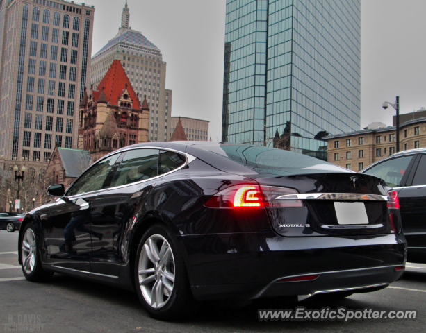 Tesla Model S spotted in Boston, Massachusetts