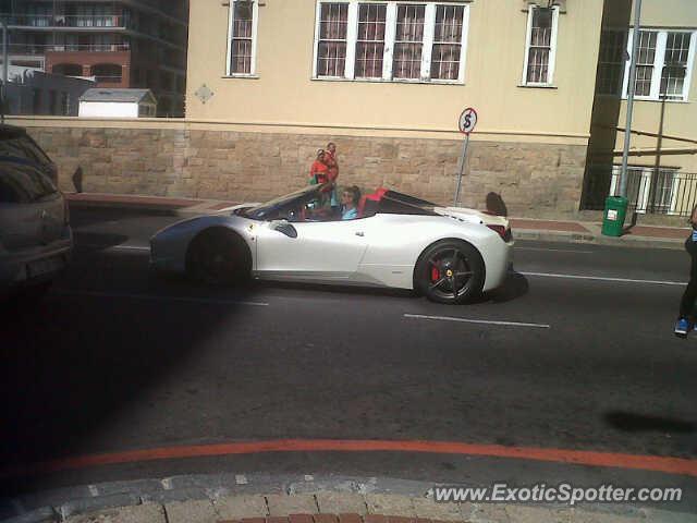 Ferrari 458 Italia spotted in Cape Town, South Africa
