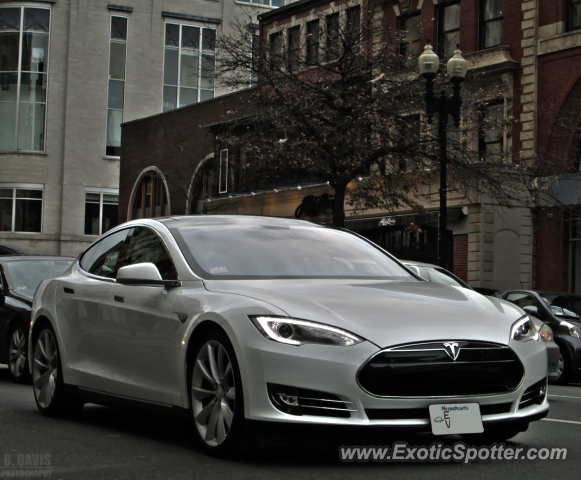 Tesla Model S spotted in Boston, Massachusetts