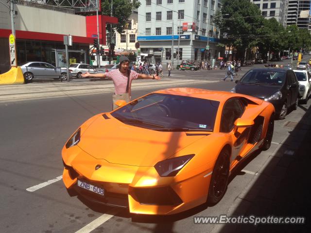Lamborghini Aventador spotted in Melbourne, Australia
