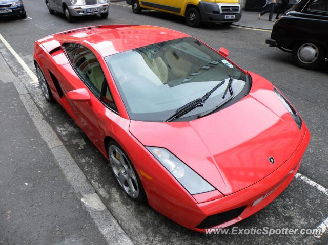 Lamborghini Gallardo spotted in London, United Kingdom
