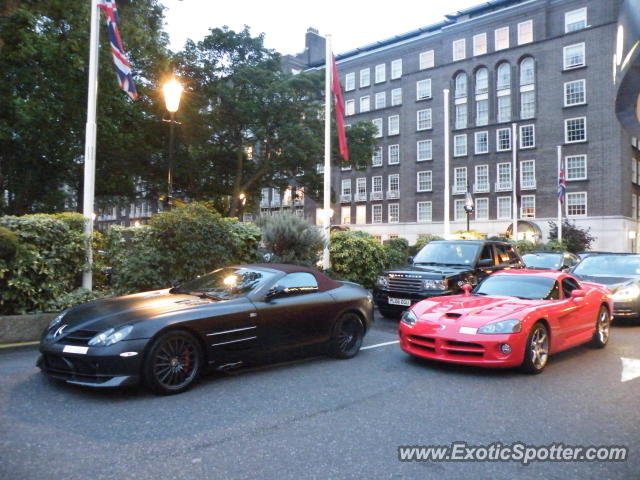 Mercedes SLR spotted in London, United Kingdom