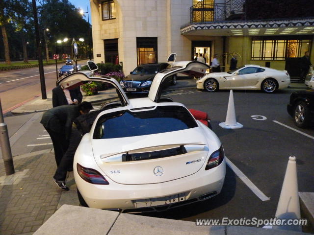 Mercedes SLS AMG spotted in London, United Kingdom