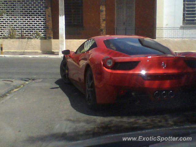 Ferrari 458 Italia spotted in Iguatu, Brazil