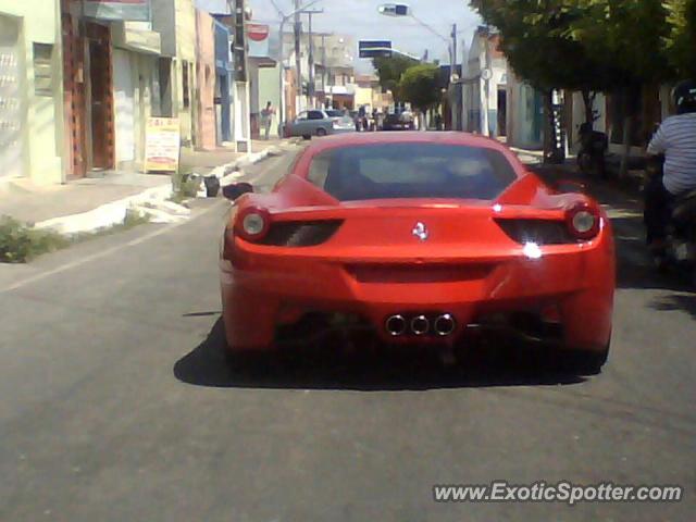 Ferrari 458 Italia spotted in Iguatu, Brazil