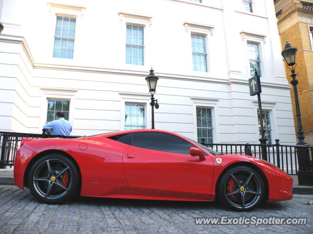 Ferrari 458 Italia spotted in London, United Kingdom