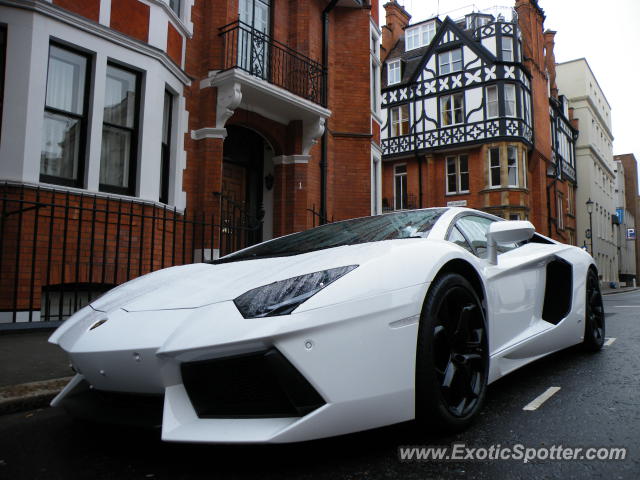 Lamborghini Aventador spotted in London, United Kingdom